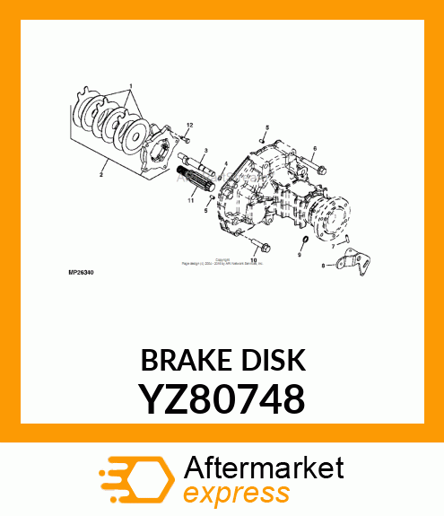 BRAKE DISK YZ80748