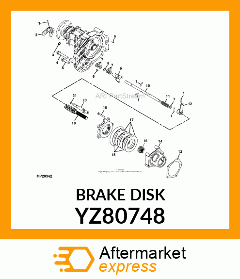 BRAKE DISK YZ80748