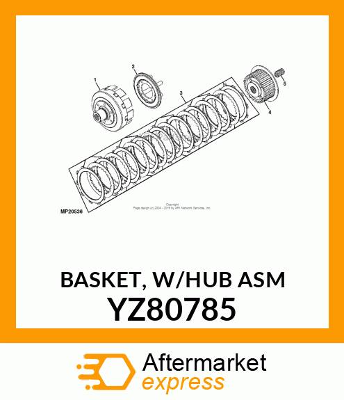 BASKET, W/HUB ASM YZ80785