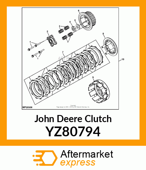 CLUTCH, (FCC) ASM YZ80794