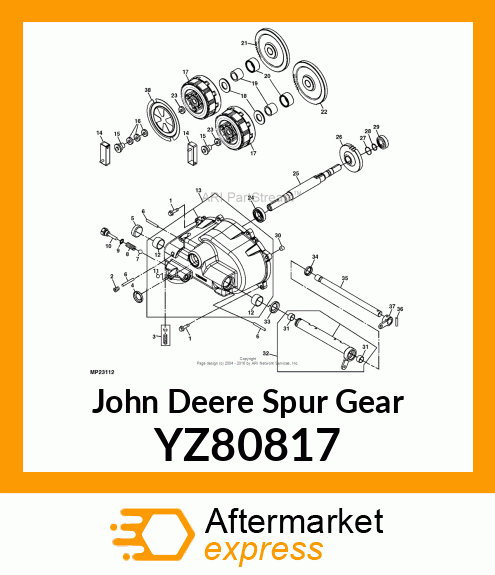 SPUR GEAR YZ80817