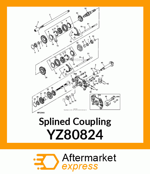 Splined Coupling YZ80824