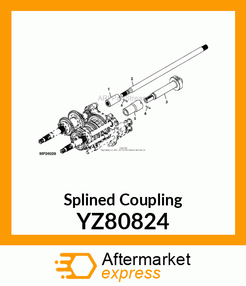 Splined Coupling YZ80824