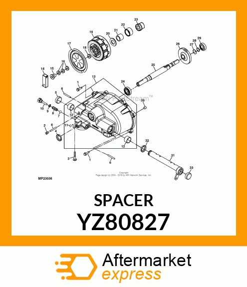 SPACER YZ80827