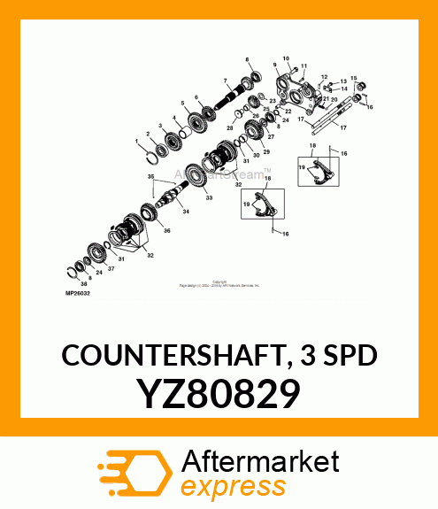 Countershaft YZ80829