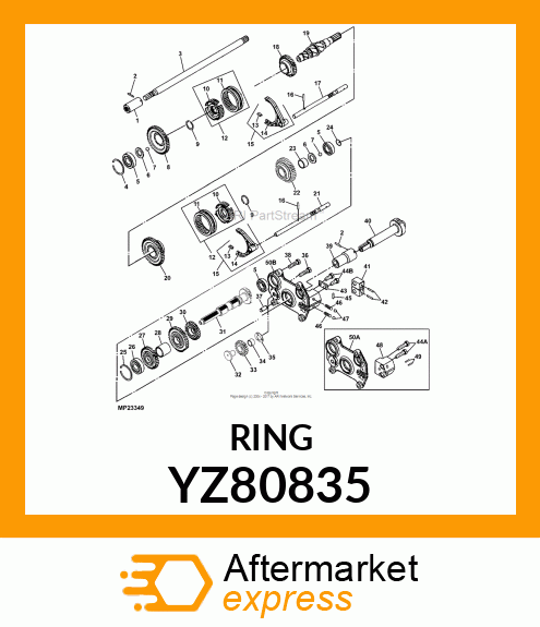 SNAP RING, RETAINING YZ80835