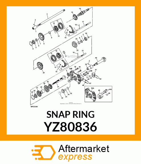 SNAP RING, RETAINING YZ80836