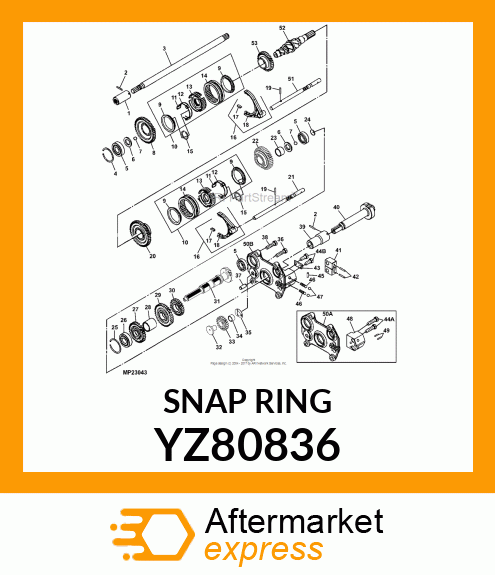 SNAP RING, RETAINING YZ80836