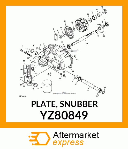 PLATE, SNUBBER YZ80849