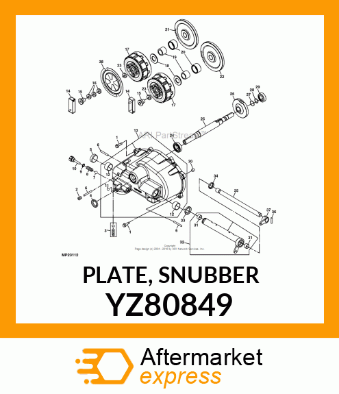 PLATE, SNUBBER YZ80849