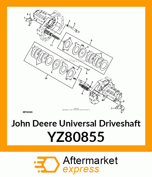 SHAFT, DIFFERENTIAL YZ80855