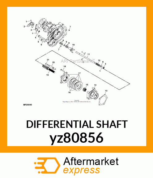 DIFFERENTIAL SHAFT yz80856