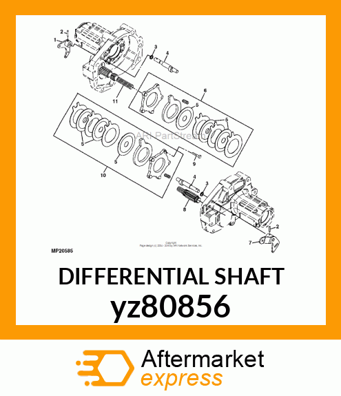 DIFFERENTIAL SHAFT yz80856