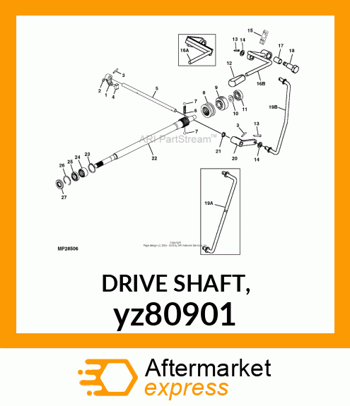 DRIVE SHAFT, yz80901