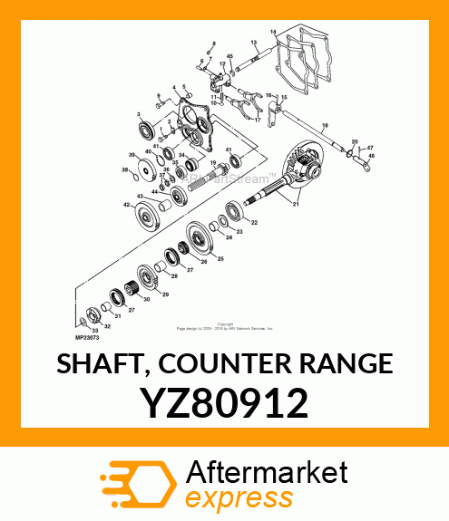 SHAFT, COUNTER RANGE YZ80912