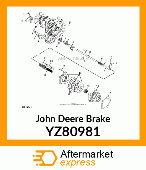 BRAKE, RH YZ80981