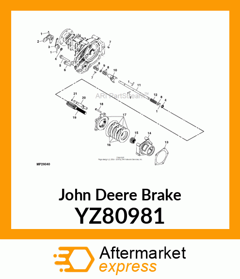 BRAKE, RH YZ80981