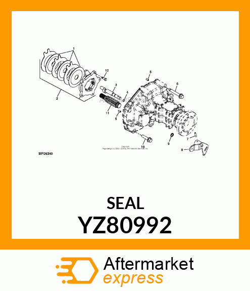 SEAL, OIL YZ80992