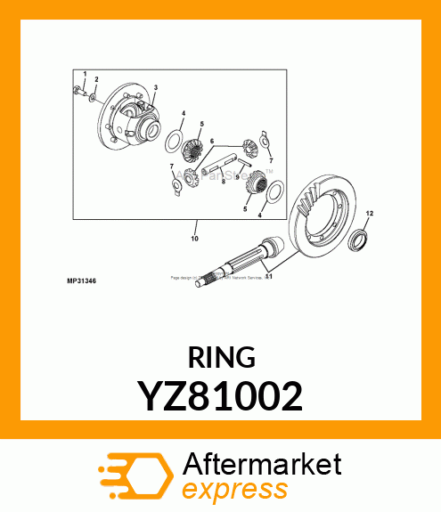 THRUST WASHER YZ81002