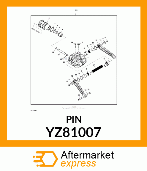 SPRING PIN YZ81007