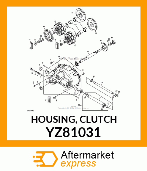 HOUSING, CLUTCH YZ81031