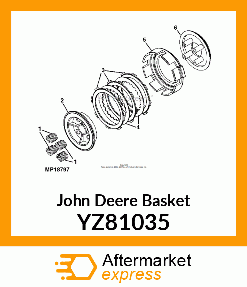 BASKET, CLUTCH YZ81035