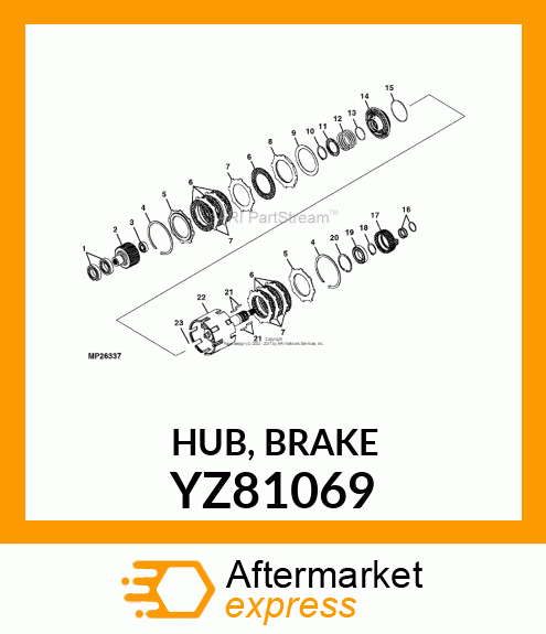 HUB, BRAKE YZ81069