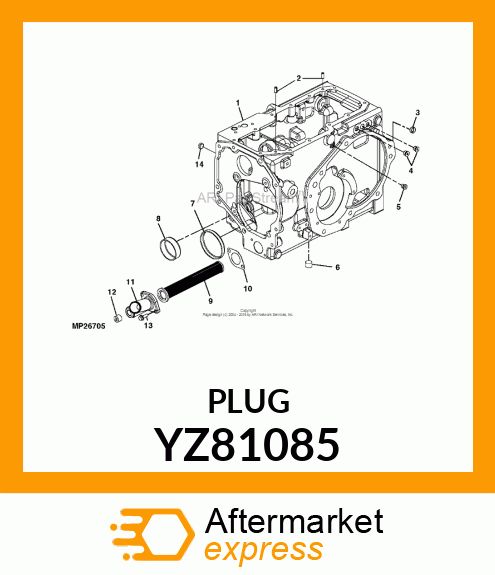 PIPE PLUG, 1/2", SQUARE DRIVE MAGNE YZ81085