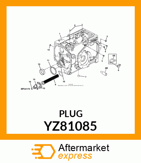 PIPE PLUG, 1/2", SQUARE DRIVE MAGNE YZ81085