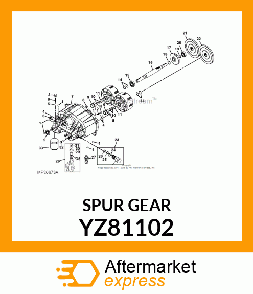 SPUR GEAR YZ81102