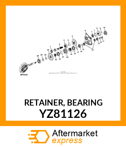 RETAINER, BEARING YZ81126