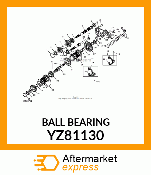 BALL BEARING YZ81130