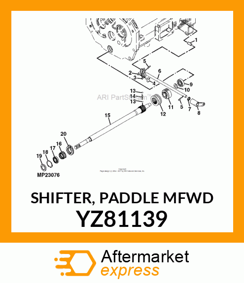 SHIFTER, PADDLE MFWD YZ81139