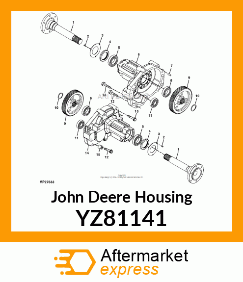 HOUSING, AXLE RIGHT HAND YZ81141