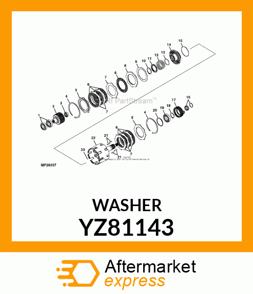 CLUTCH PLATE, SEPARATOR YZ81143