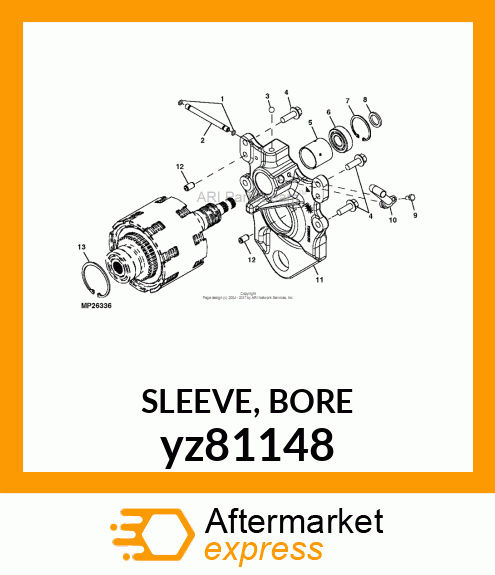 SLEEVE, BORE yz81148