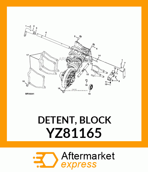 DETENT, BLOCK YZ81165