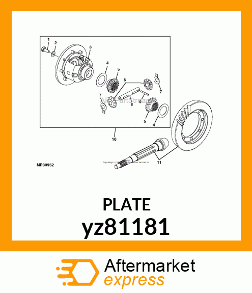 THRUST WASHER yz81181