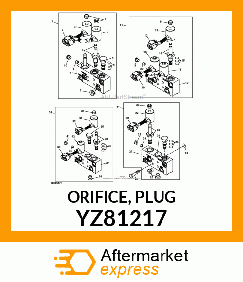 ORIFICE, PLUG YZ81217