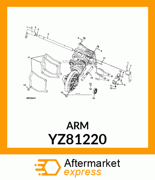 LEVER, RANGE SHIFT YZ81220