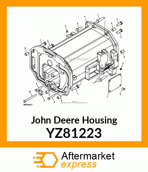 HOUSING, CENTER (HYDRO) YZ81223