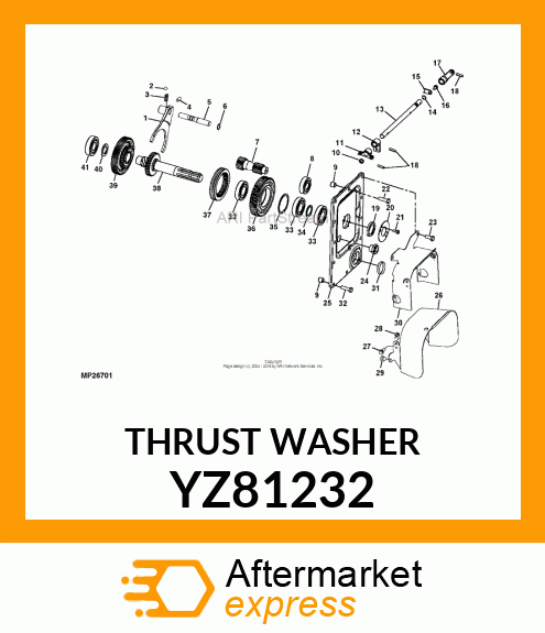 THRUST WASHER YZ81232