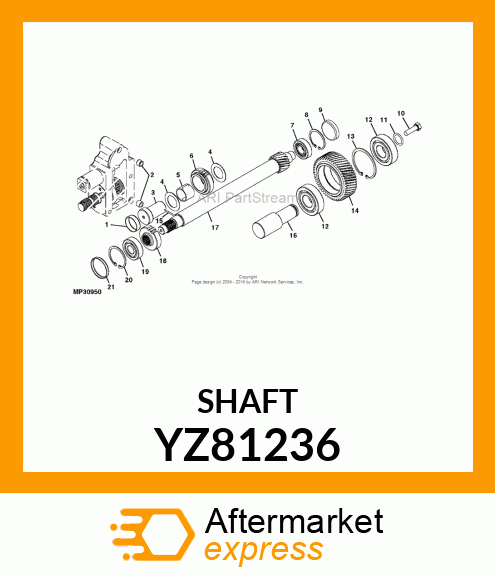 SHAFT, DRIVE MID YZ81236