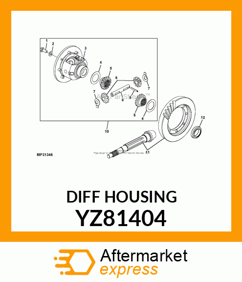 CARRIER, DIFF YZ81404