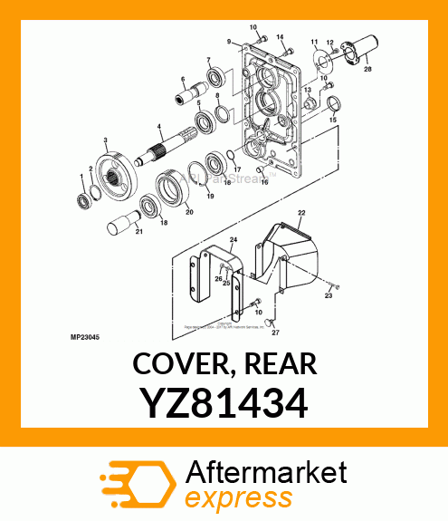 COVER, REAR YZ81434