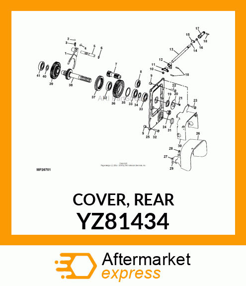 COVER, REAR YZ81434