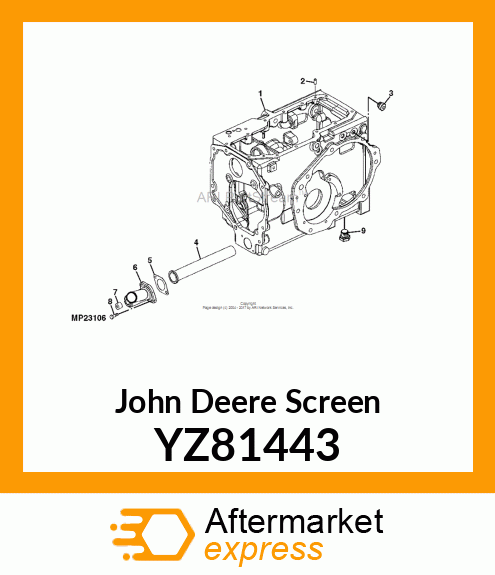 SUMP, SCREEN ASM YZ81443