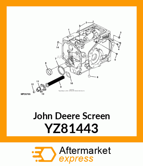 SUMP, SCREEN ASM YZ81443