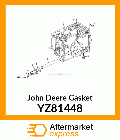 GASKET, SUMP SCREEN YZ81448