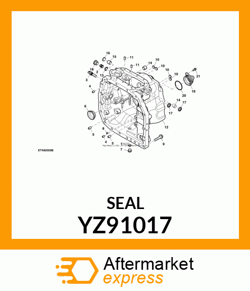 SEAL, SHAFT (25MM) YZ91017